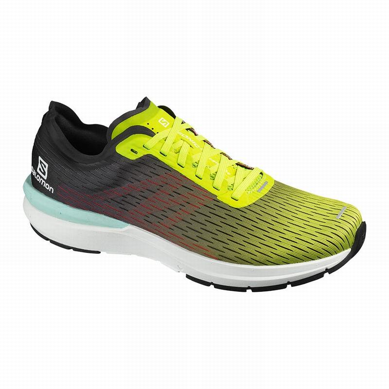 Salomon Singapore Mens Running Shoes - SONIC 3 ACCELERATE Yellow/White | 67492-APUZ